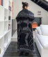 Fringe Pattern Long Coat